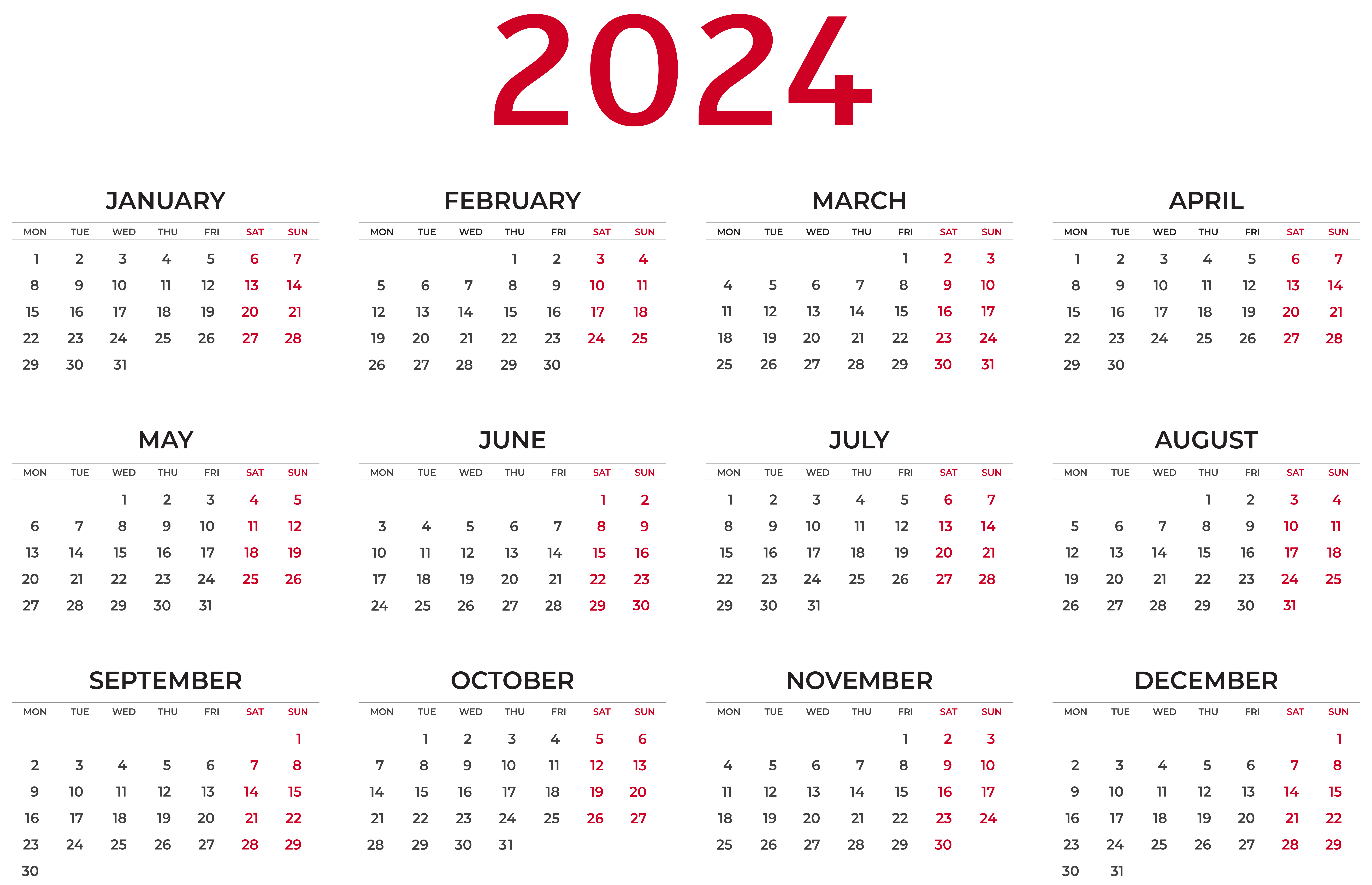 2024 EU Calendar Transparent Clipart Gallery Yopriceville High